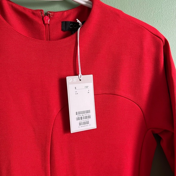 ✨COS NEVER WORN Red cocktail high-low dress✨ - Picture 2 of 8